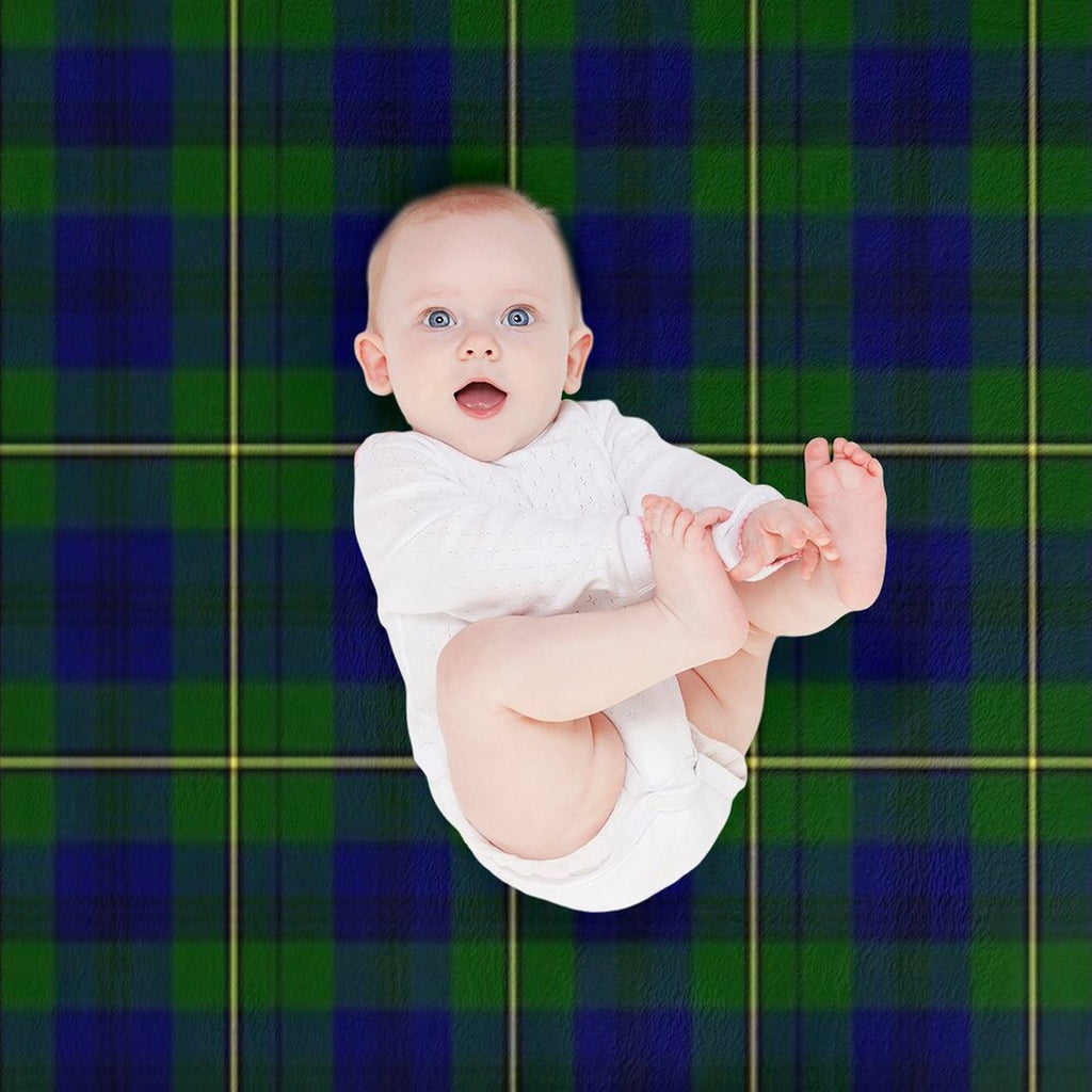 Clan Johnson Tartan Plush Throw Blanket