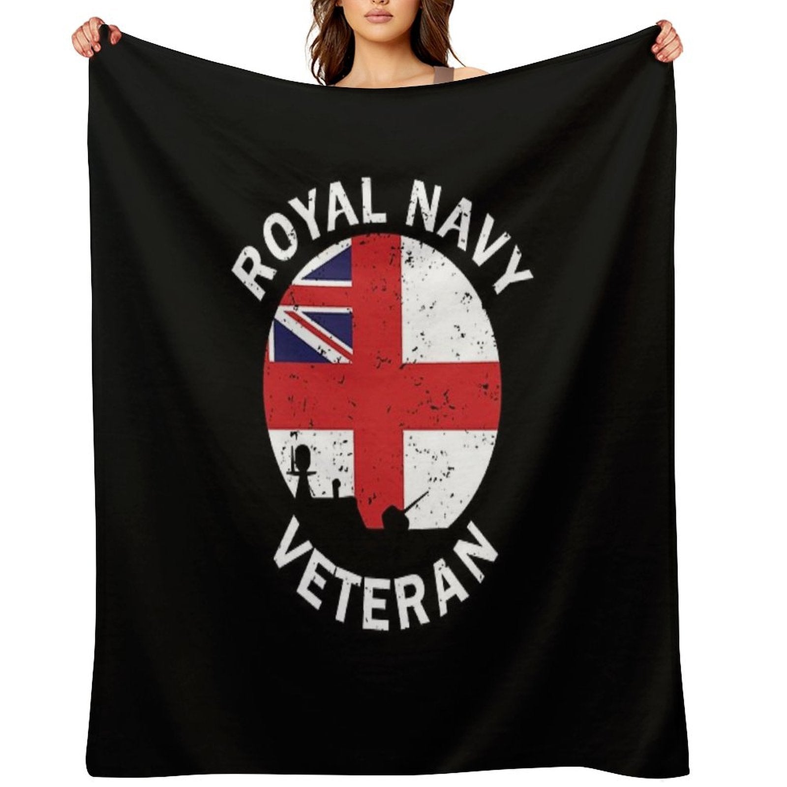 Royal Navy Veteran All-season Throw Blanket