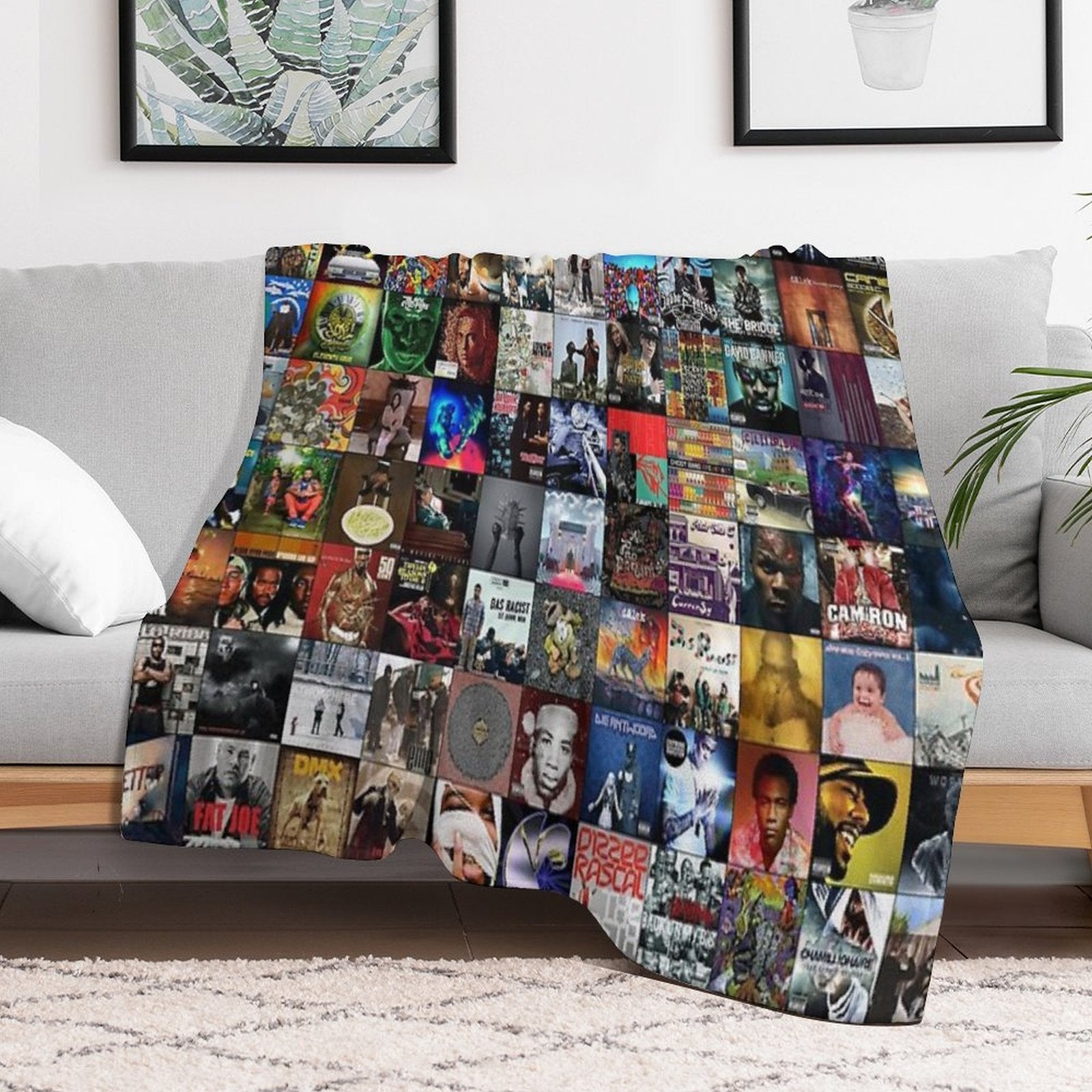 Rap Music Albums Multi-functional Throw Blanket