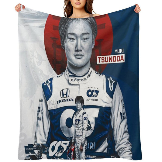 Yuki Tsunoda Sustainable Throw Blanket