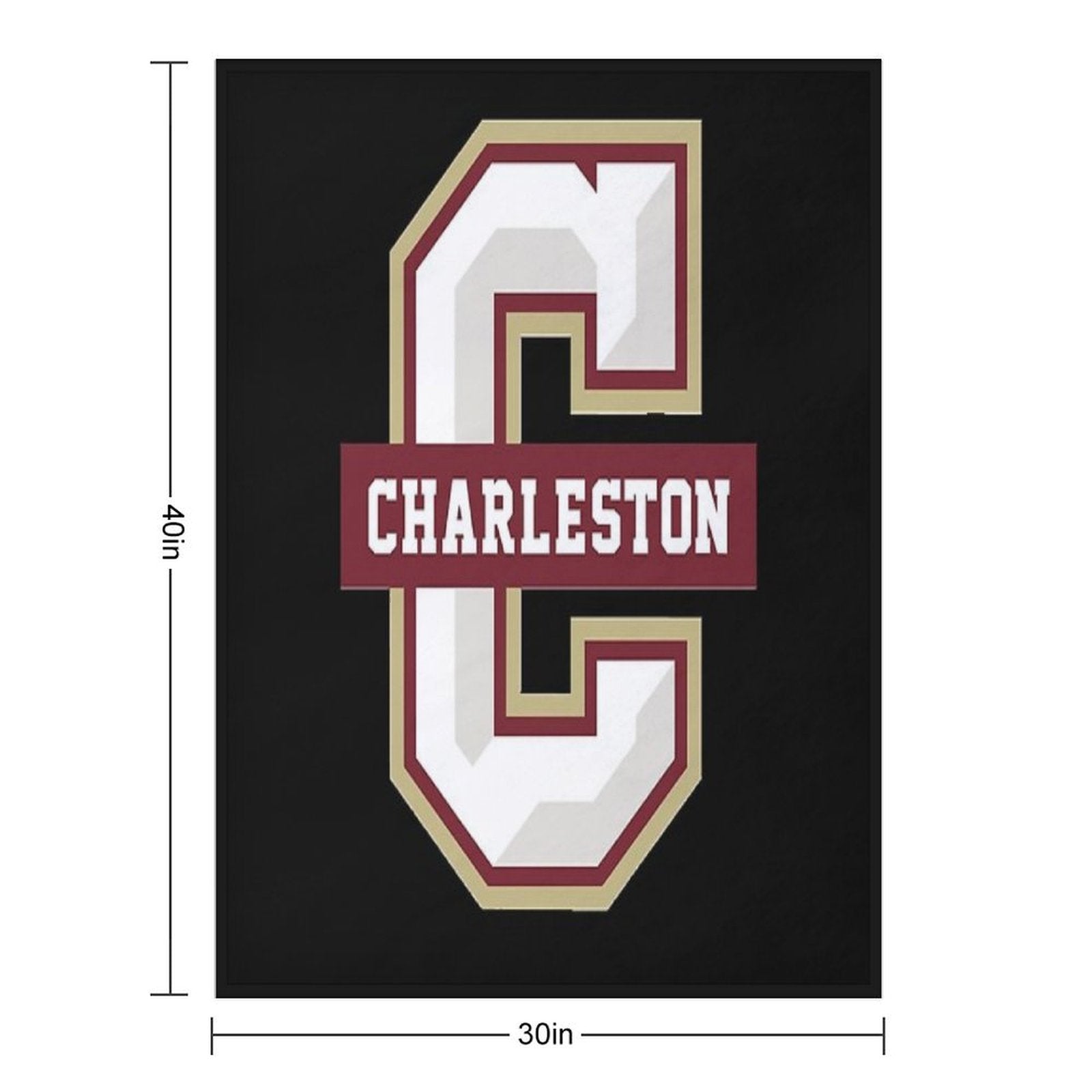 College of Charleston Cougars Classic Anti-pilling Throw Blanket