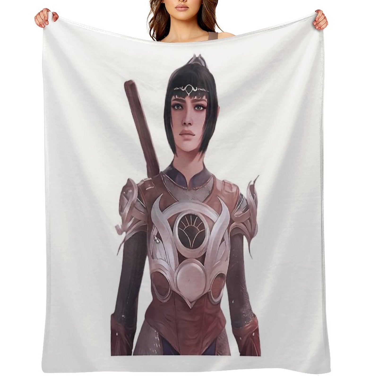 Shadowheart Baldurs Gate 3 Lightweight Throw Blanket