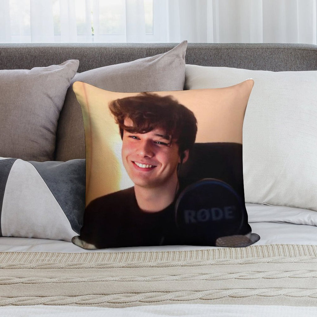 Wilbur Soot Soft Shrink-Resistant Throw Pillow