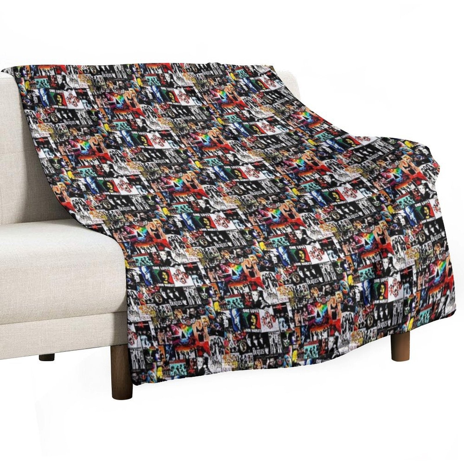 Rock Collage Anti-pilling Throw Blanket