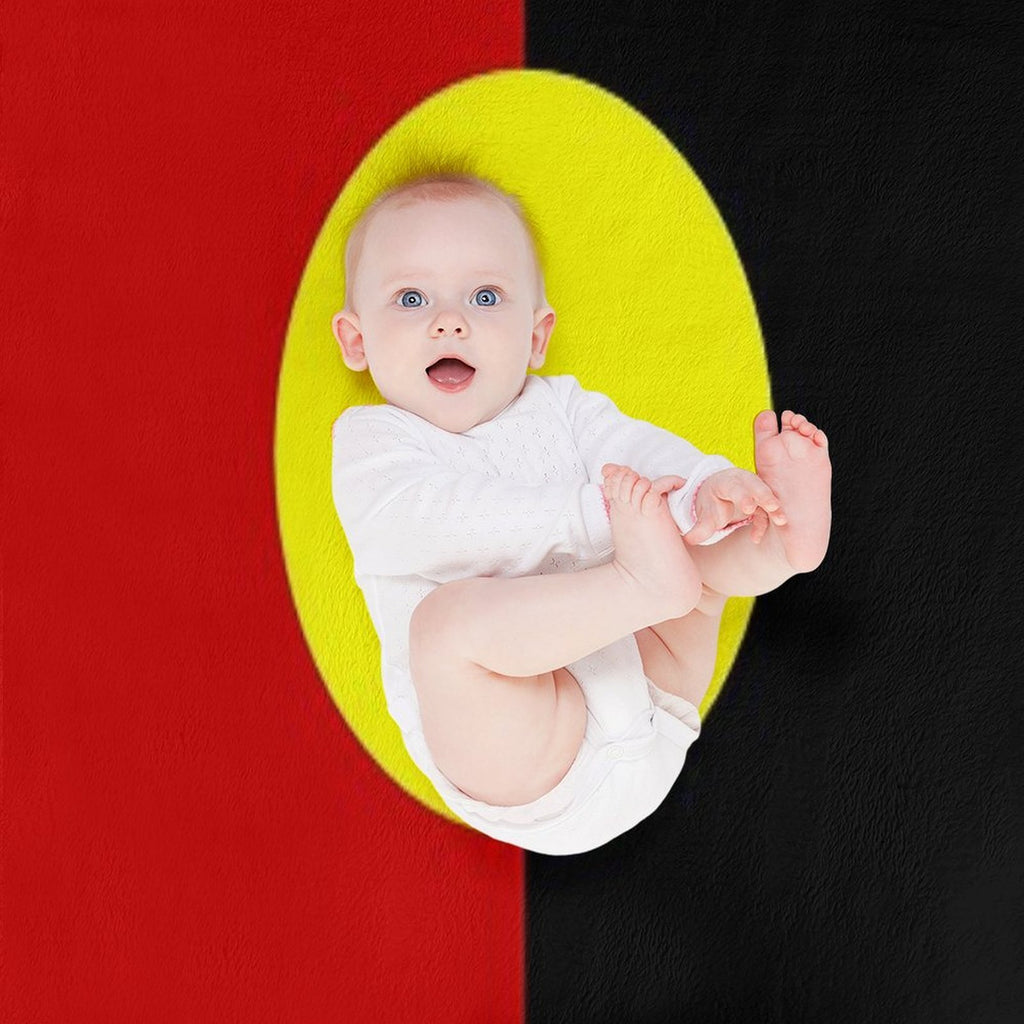 Australian Aboriginal Flag Durable Throw Blanket