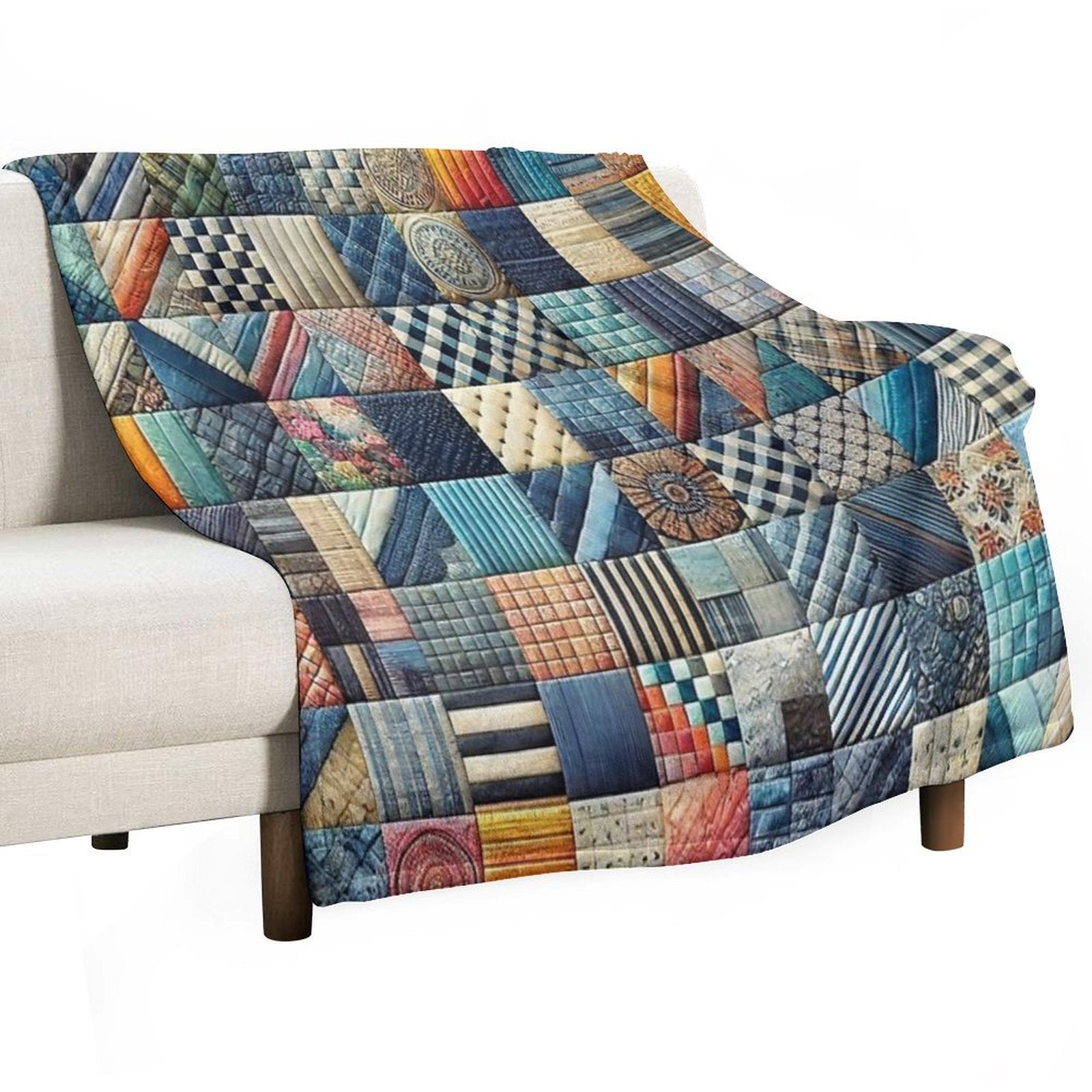 CHECKERBOARD 3 Versatility Throw Blanket