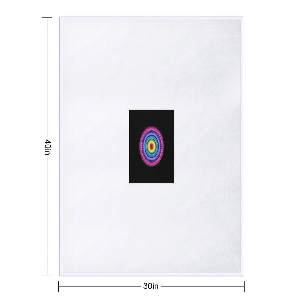 Radiant Spectrum Mandala  Color Harmony Art for Energy, Balance & Expression Multi-functional Throw Blanket