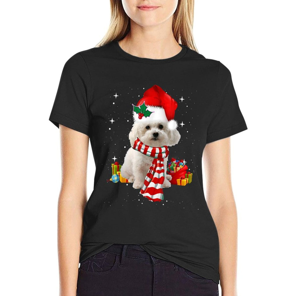 Funny Bichon Frise Christmas  Moisture-wicking T-Shirt