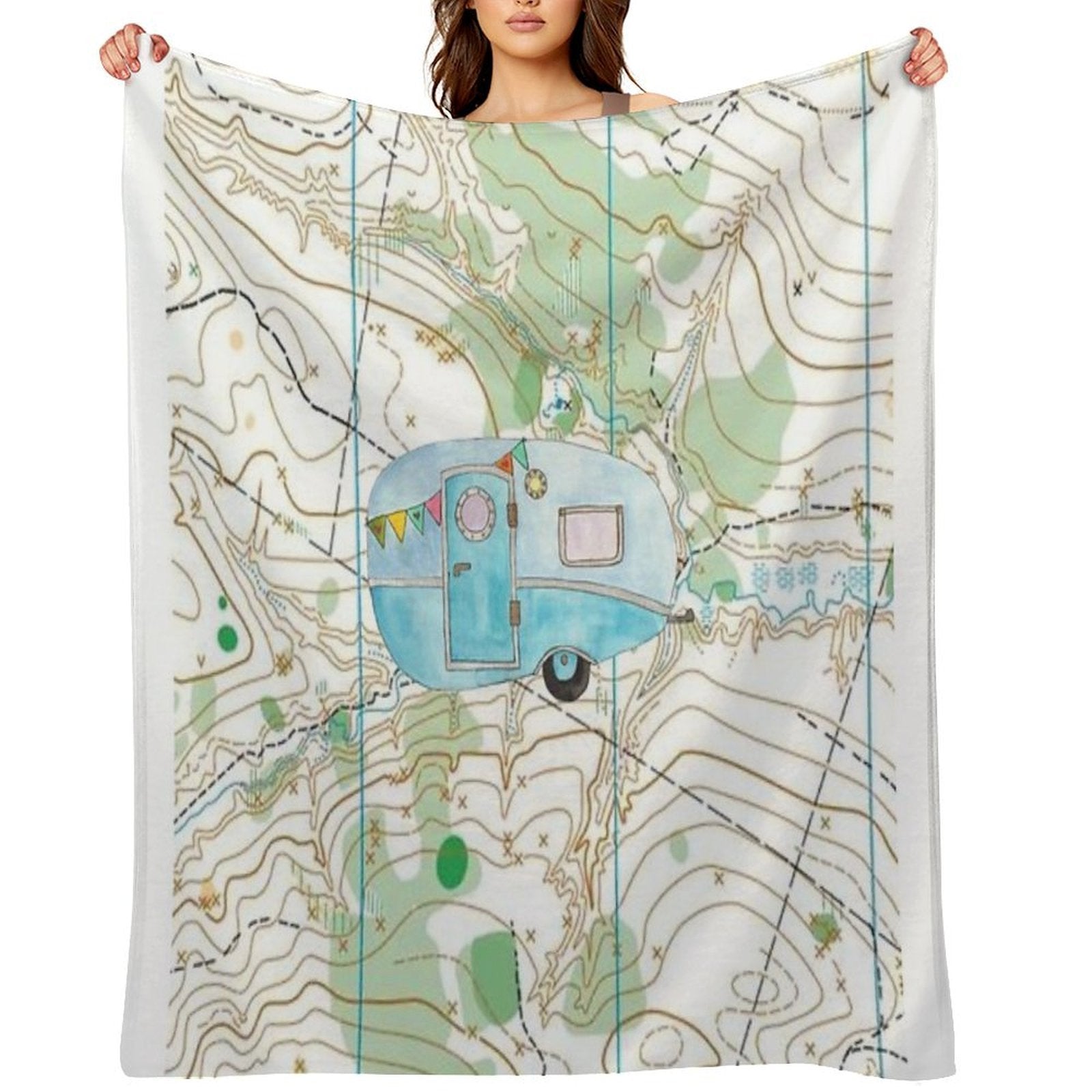 Camper Gift-ready Throw Blanket