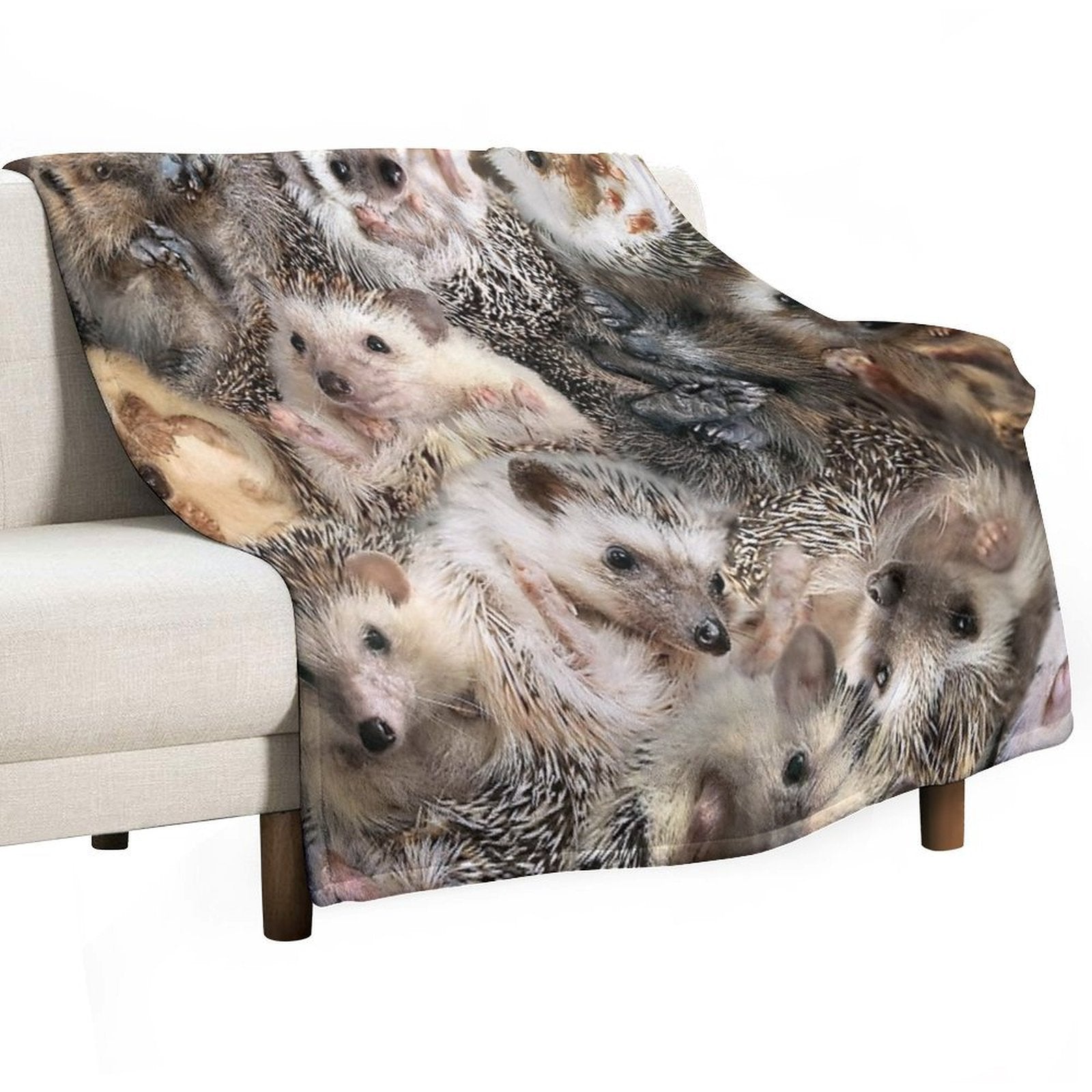 Hedgehogs Compact Throw Blanket