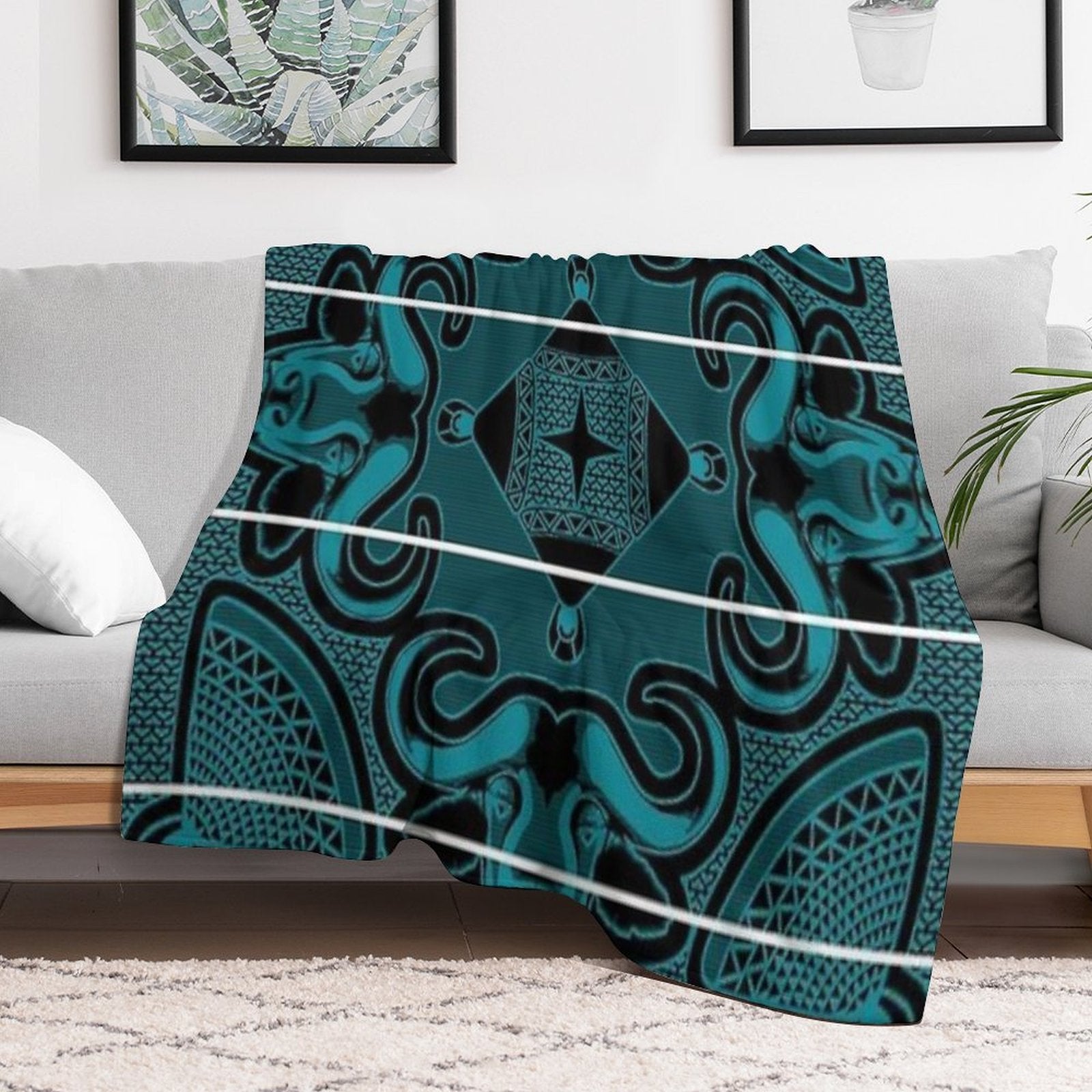 Basotho Blanket Print Quick-dry Throw Blanket