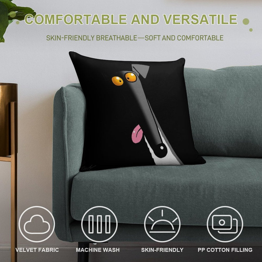 Derp in The Dark Soft Bedroom Essential Throw Pillow