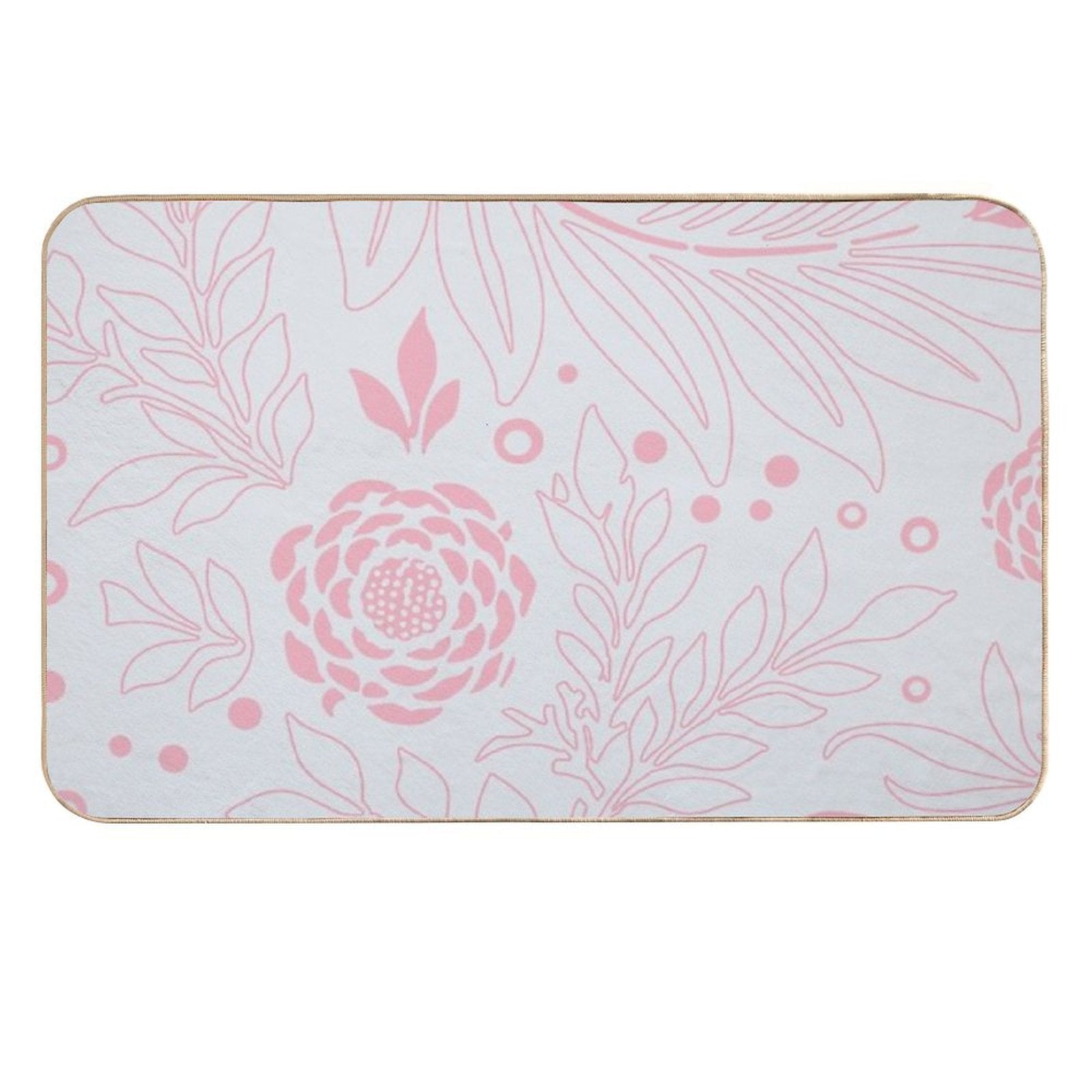 Floral Design 21  Dirt-Trapping Bath Mat