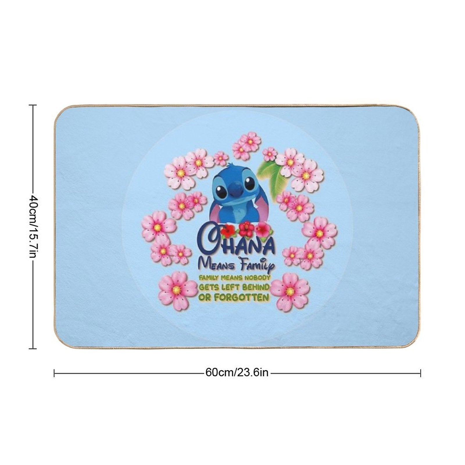 Ohana Stitch  Easy Maintenance Bath Mat