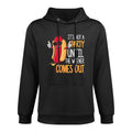 Its Not A Party Until The Wiener Comes Out - Funny Hot Dog Adjustable Hood Hoodie