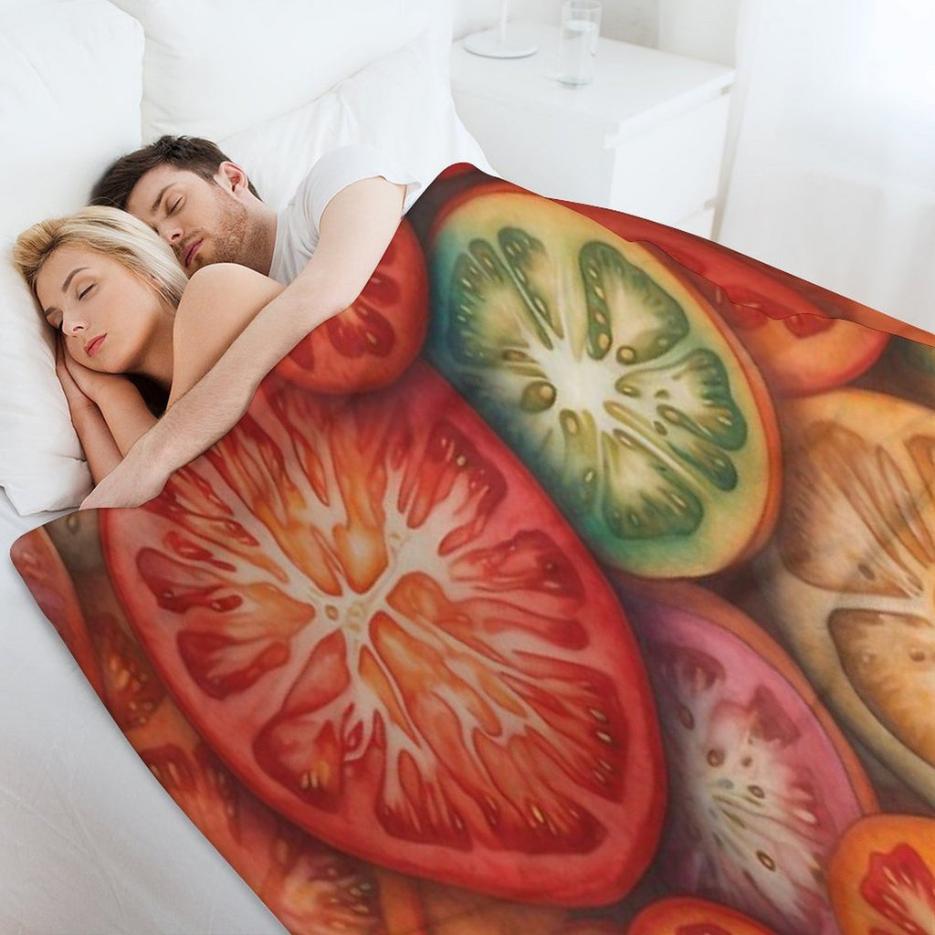 Tomato Quick-dry Throw Blanket