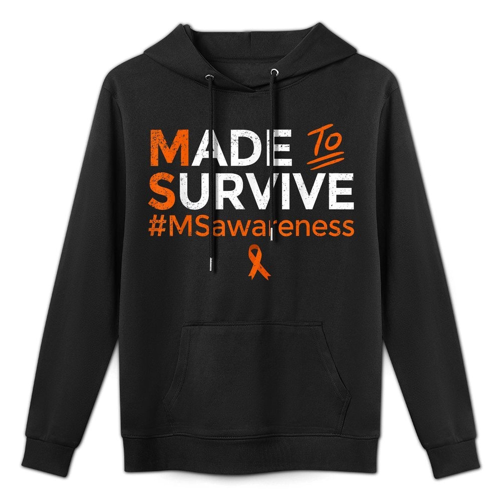 Made to Survive Multiple Sclerosis MS Awareness Month Ribbon All-Day Comfort Hoodie
