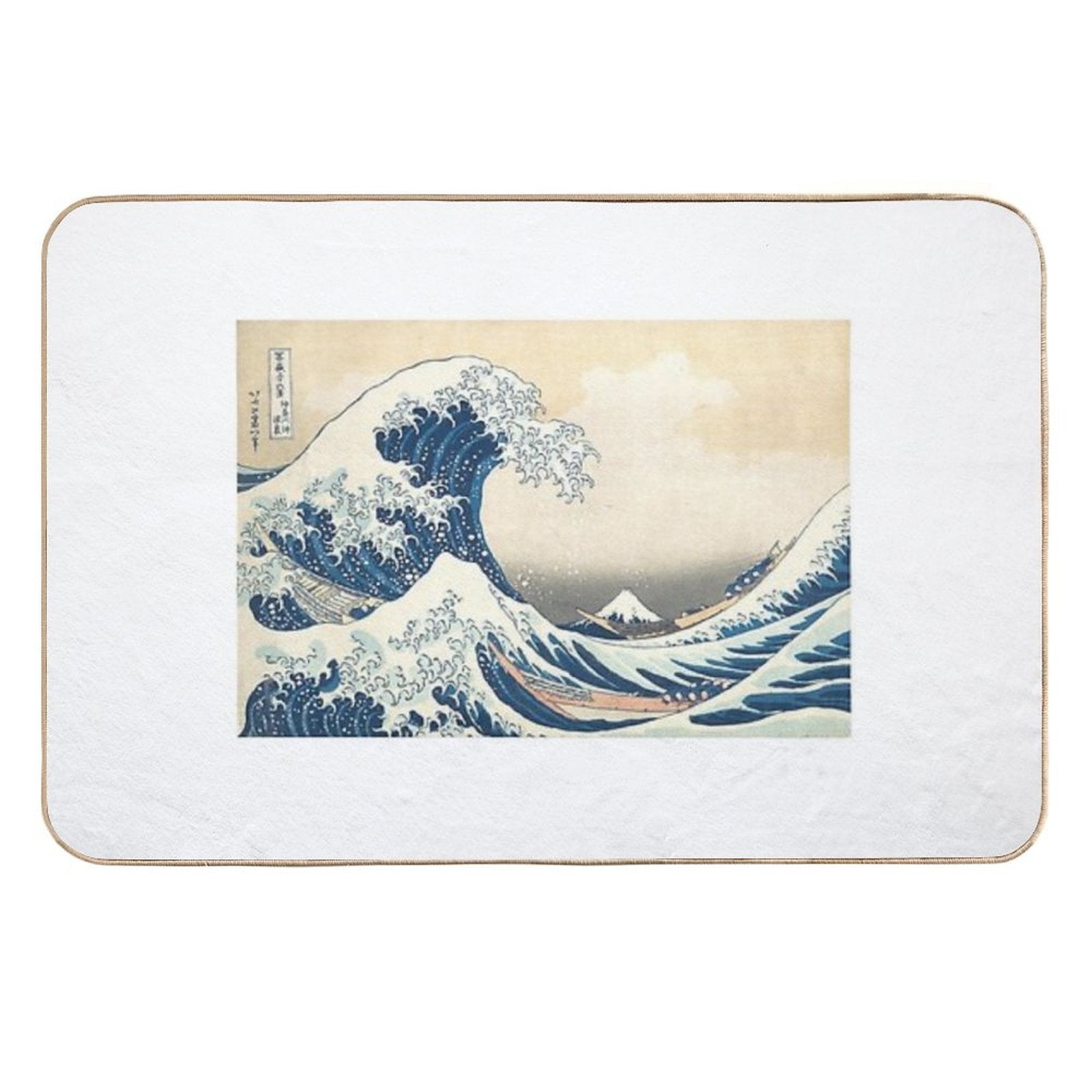The Great Wave  Easy Maintenance Bath Mat