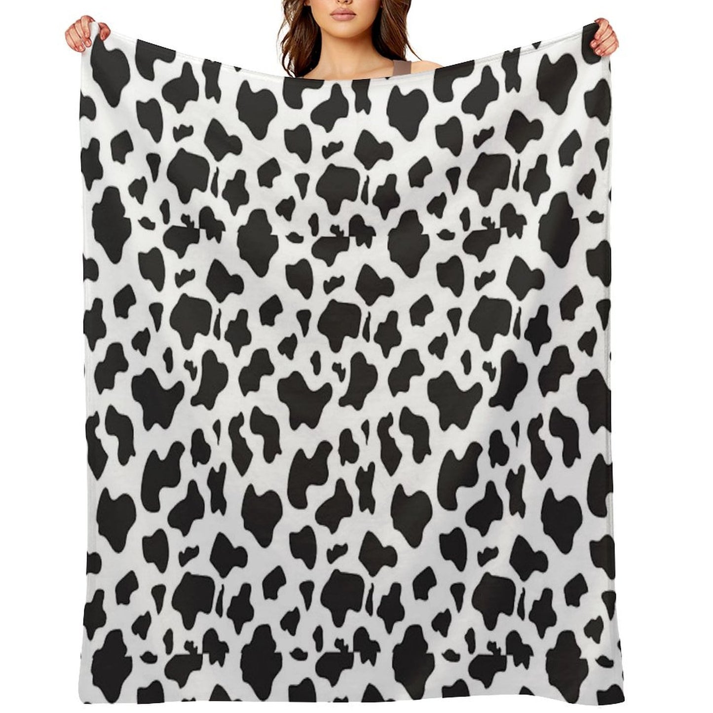 Cow Print Easy Care Throw Blanket