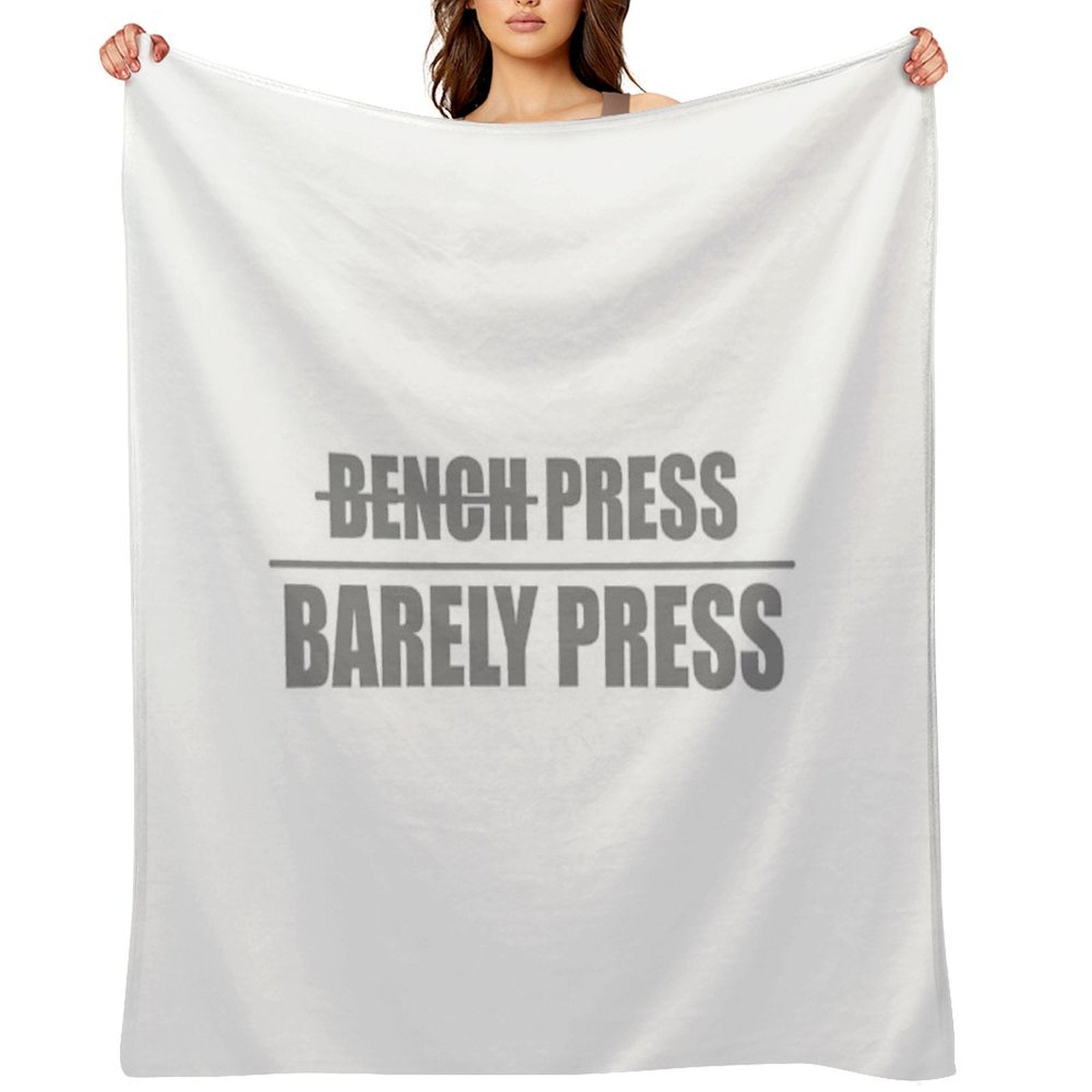 Bench Press, Barely Press Compact Throw Blanket