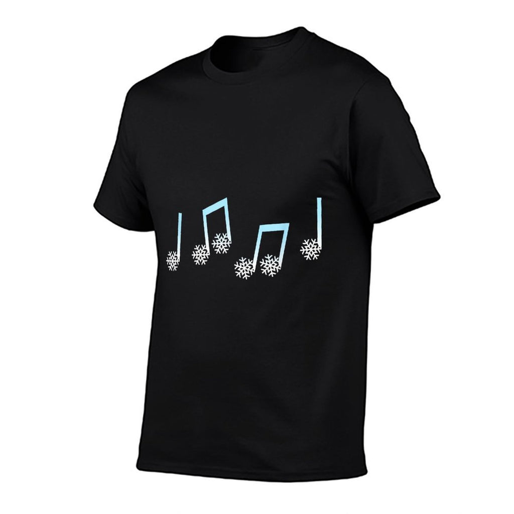 Music Note Snowflakes Winter Music Teacher Christmas Outfit  Tagless Design T-Shirt