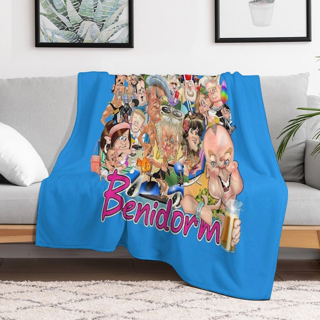 Benidorm! Plush Throw Blanket