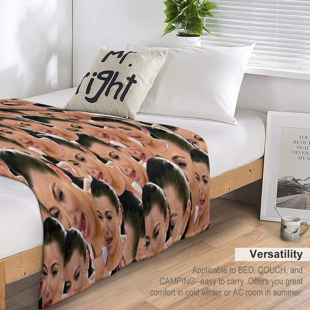 Crying Kim Kardashian Quick-dry Throw Blanket