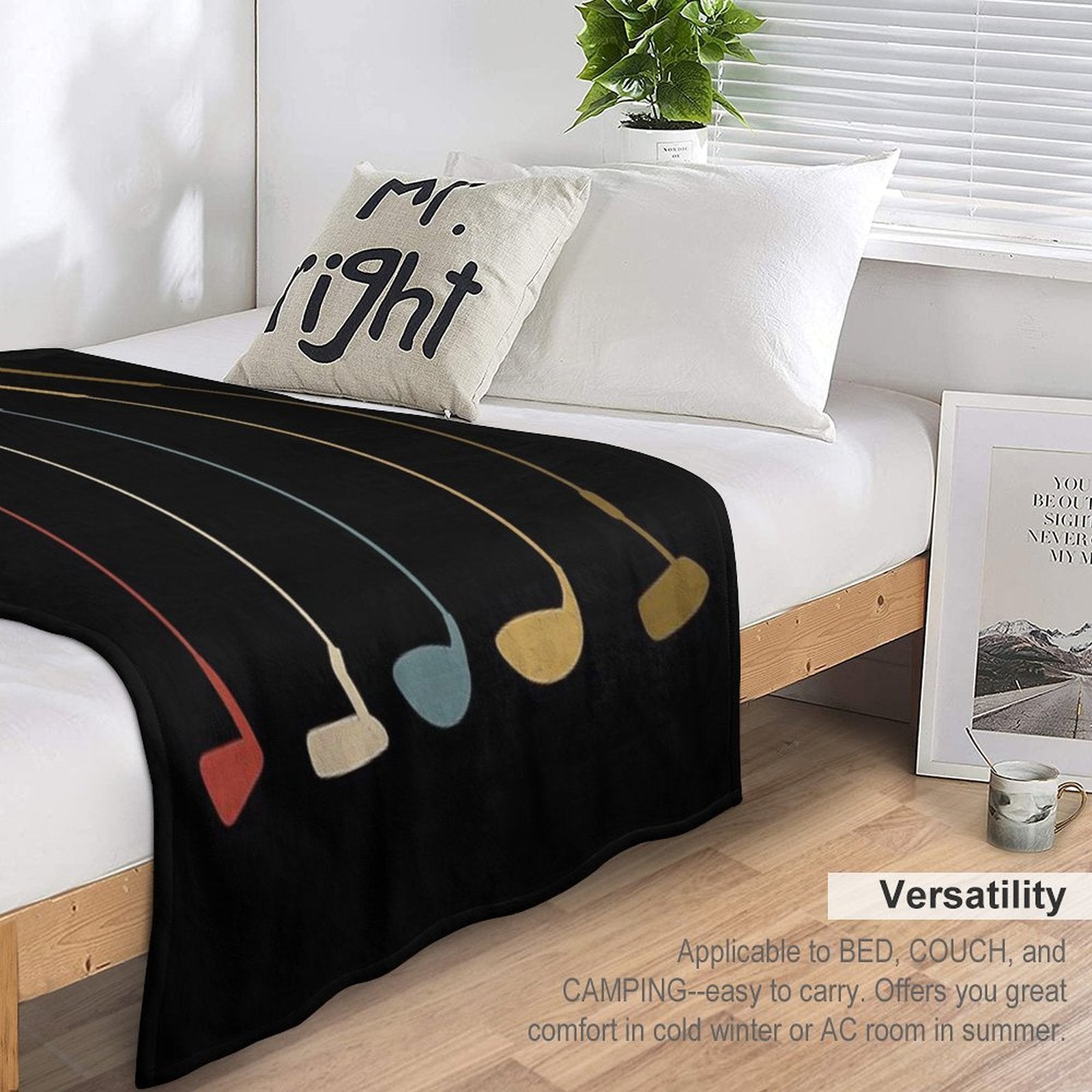 Golf Clubs Retro Vintage Gift-ready Throw Blanket