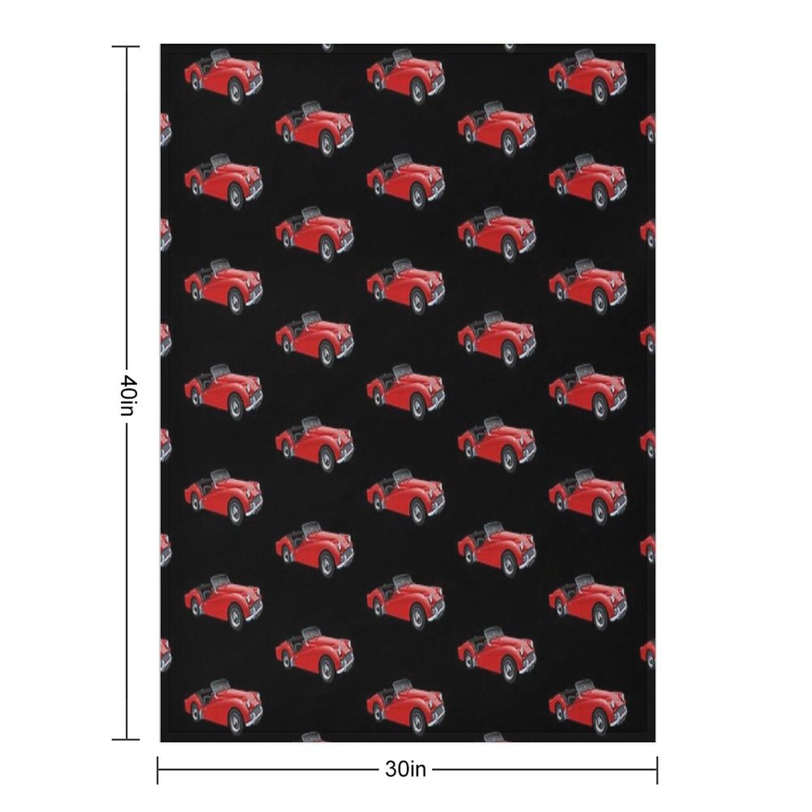 Triumph TR3 in Red Versatility Throw Blanket