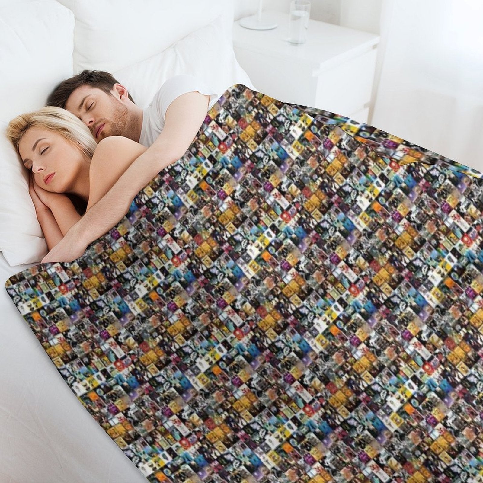Music Cover Montage Old Lightweight Throw Blanket