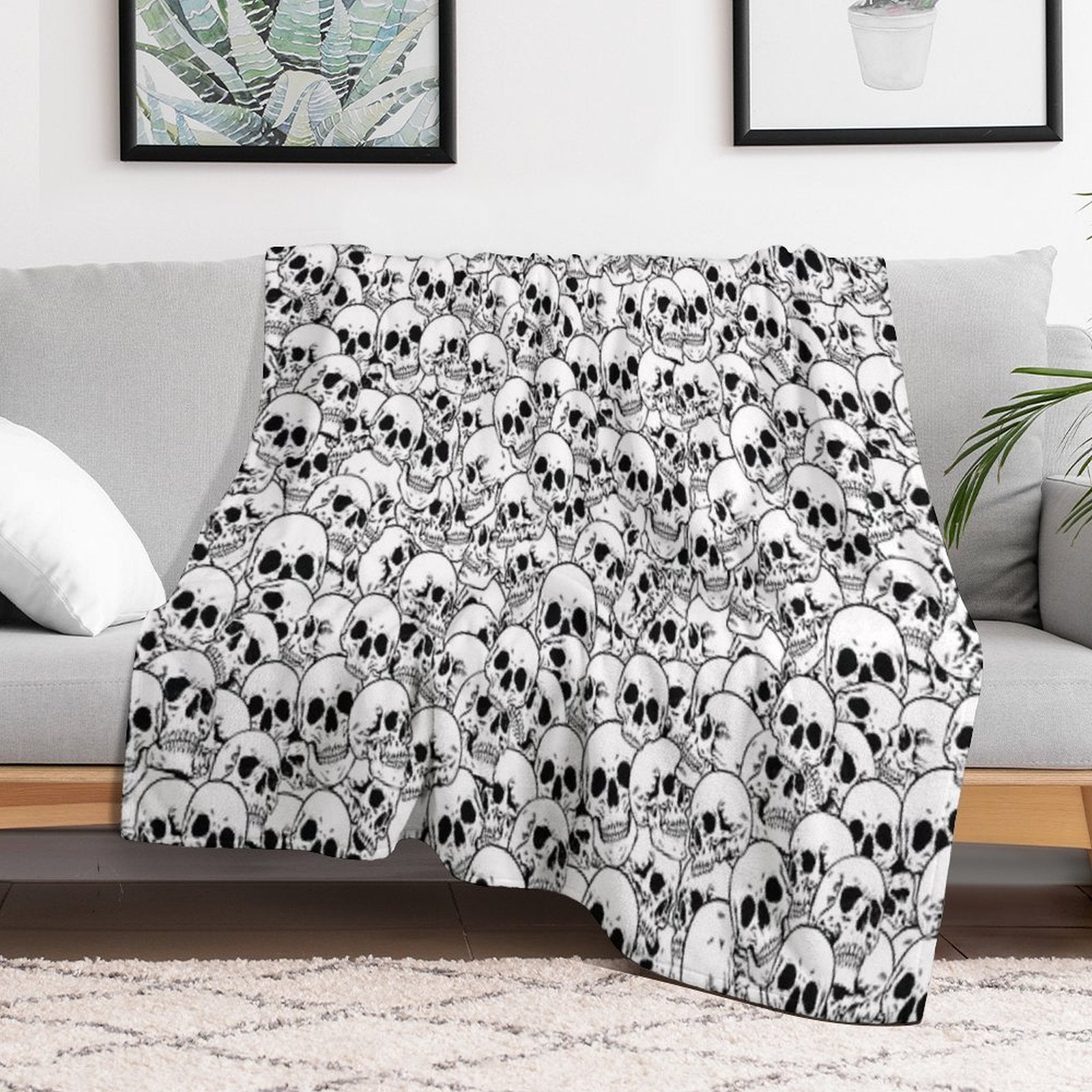 Skulls Durable Throw Blanket