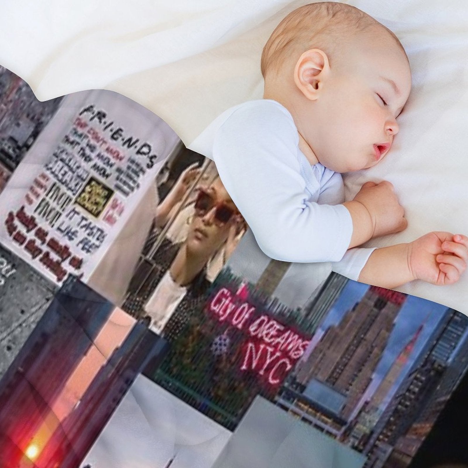 Nyc Aesthetic Collage Comfort Throw Blanket