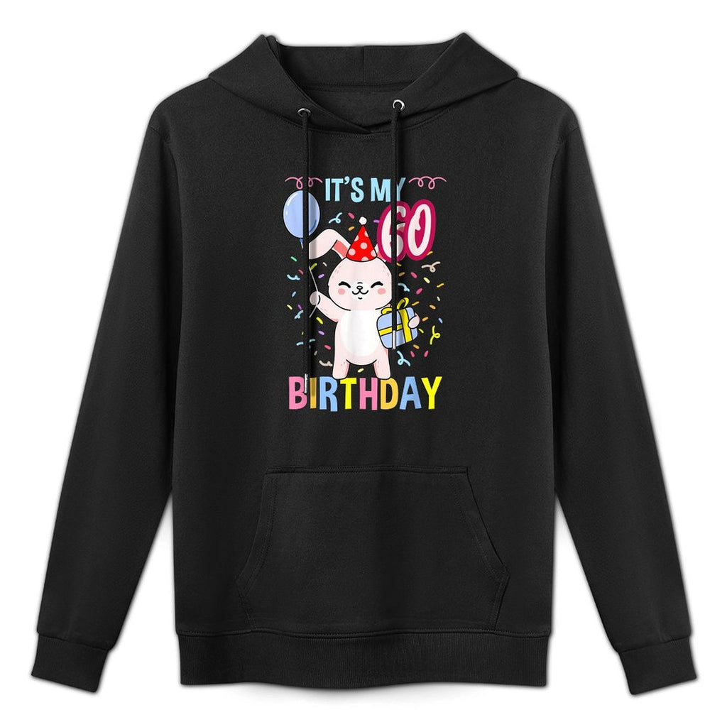 Its My 60th Birthday Bunny Kangaroo Pocket Hoodie