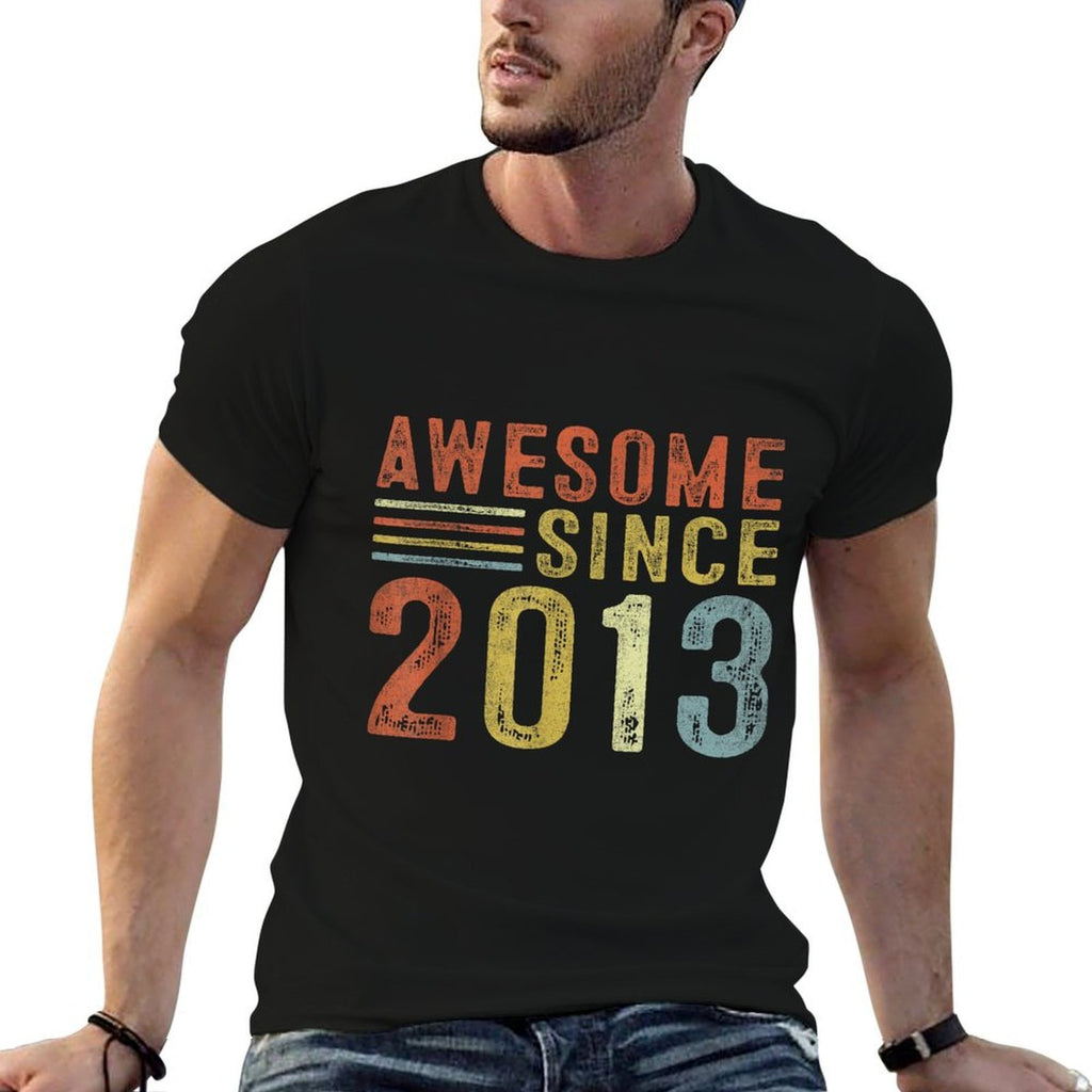 Awesome Since 2013 12th Birthday Retro Gifts Born In 2013  Soft T-Shirt