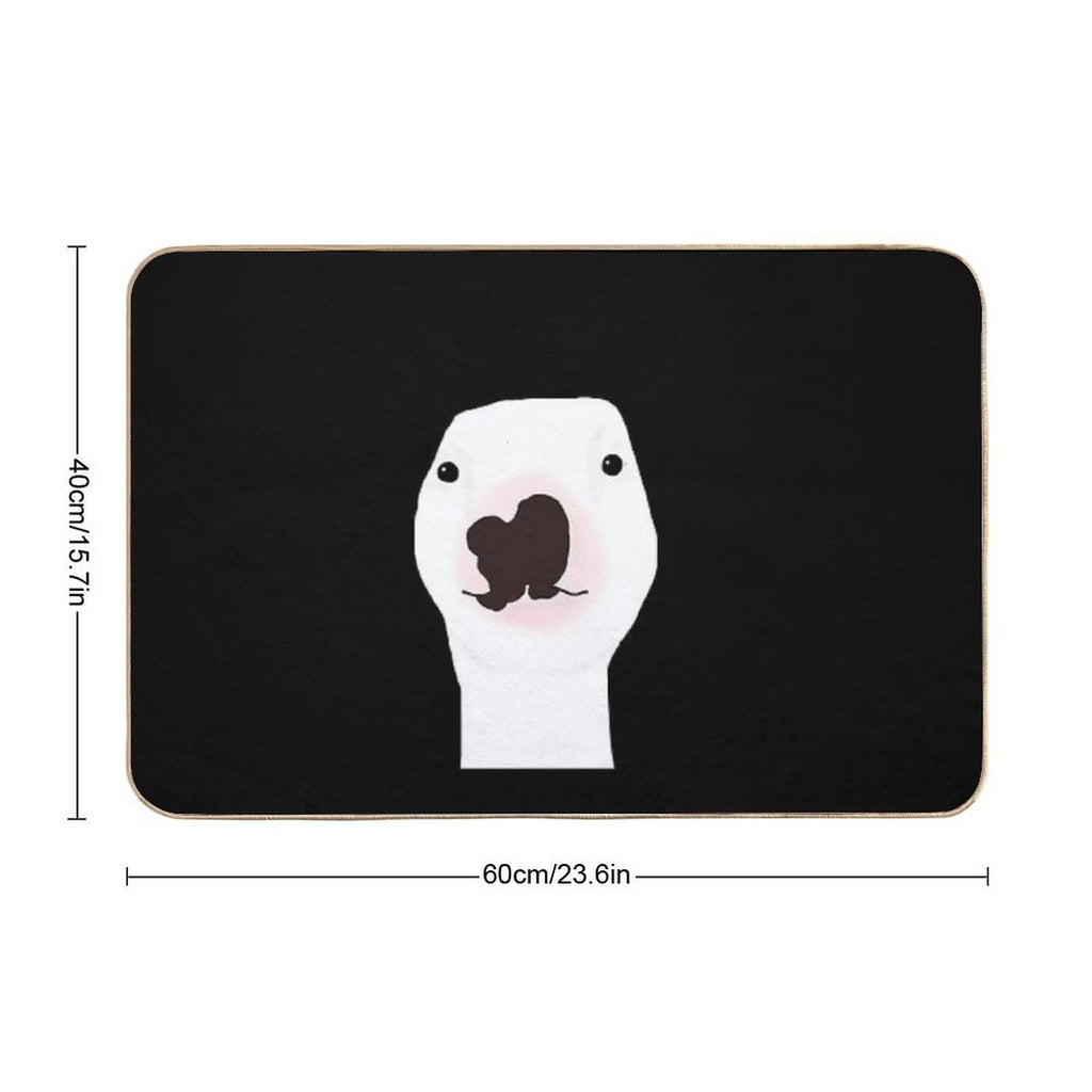 Walter The Bull Terrier  Repositionable Bath Mat