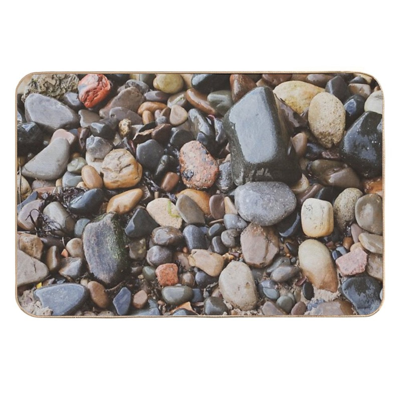 Beach Pebbles  High-Traffic Bath Mat