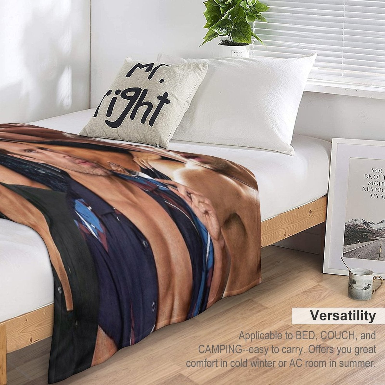 Sebastian Stan Collage Travel-friendly Throw Blanket