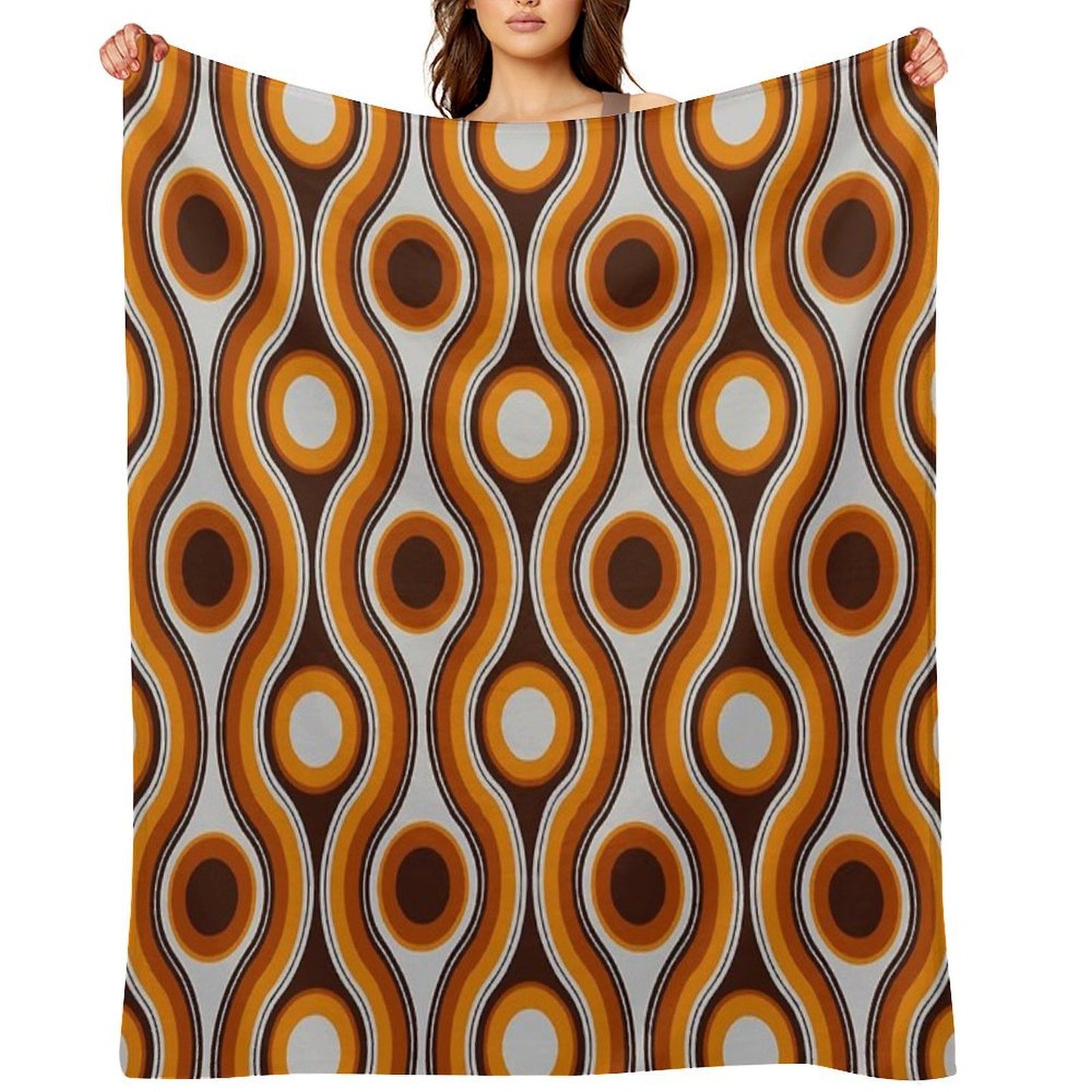 Older Patterns ~ Bridges 70s Premium Throw Blanket