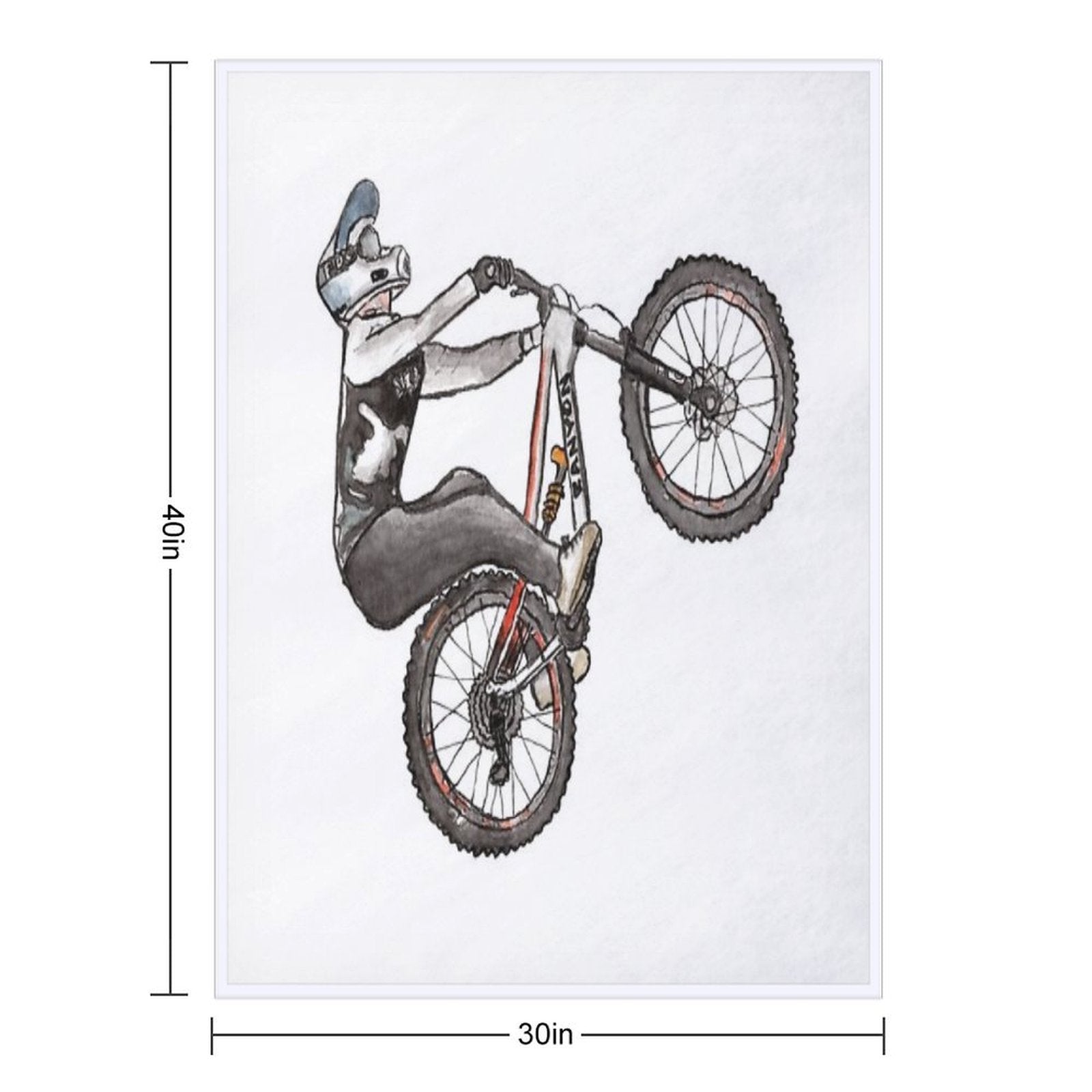 Fabio Wibmer Backflip Gift-ready Throw Blanket