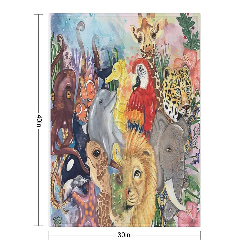 Life Collage Wrinkle-free Throw Blanket