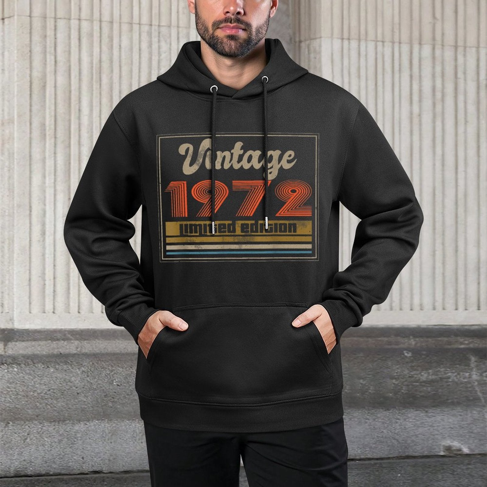 50 Year Old Vintage 1972 Limited Edition 50th Birthday Unisex Design Hoodie