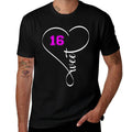 Sweet Sixteen Birthday Fornager Heart Girls  Cotton T-Shirt