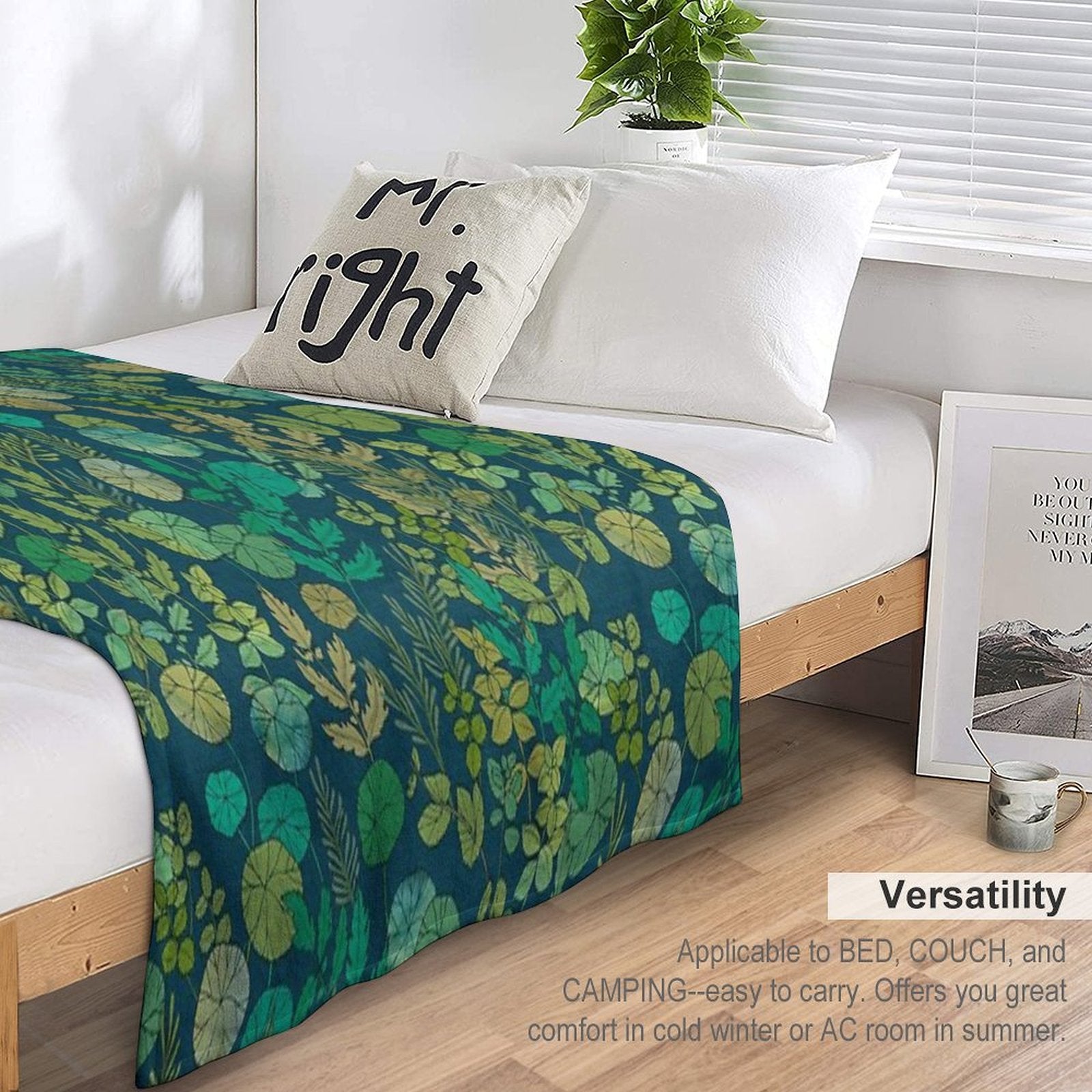Growing A Garden Green Nature Lightweight Throw Blanket