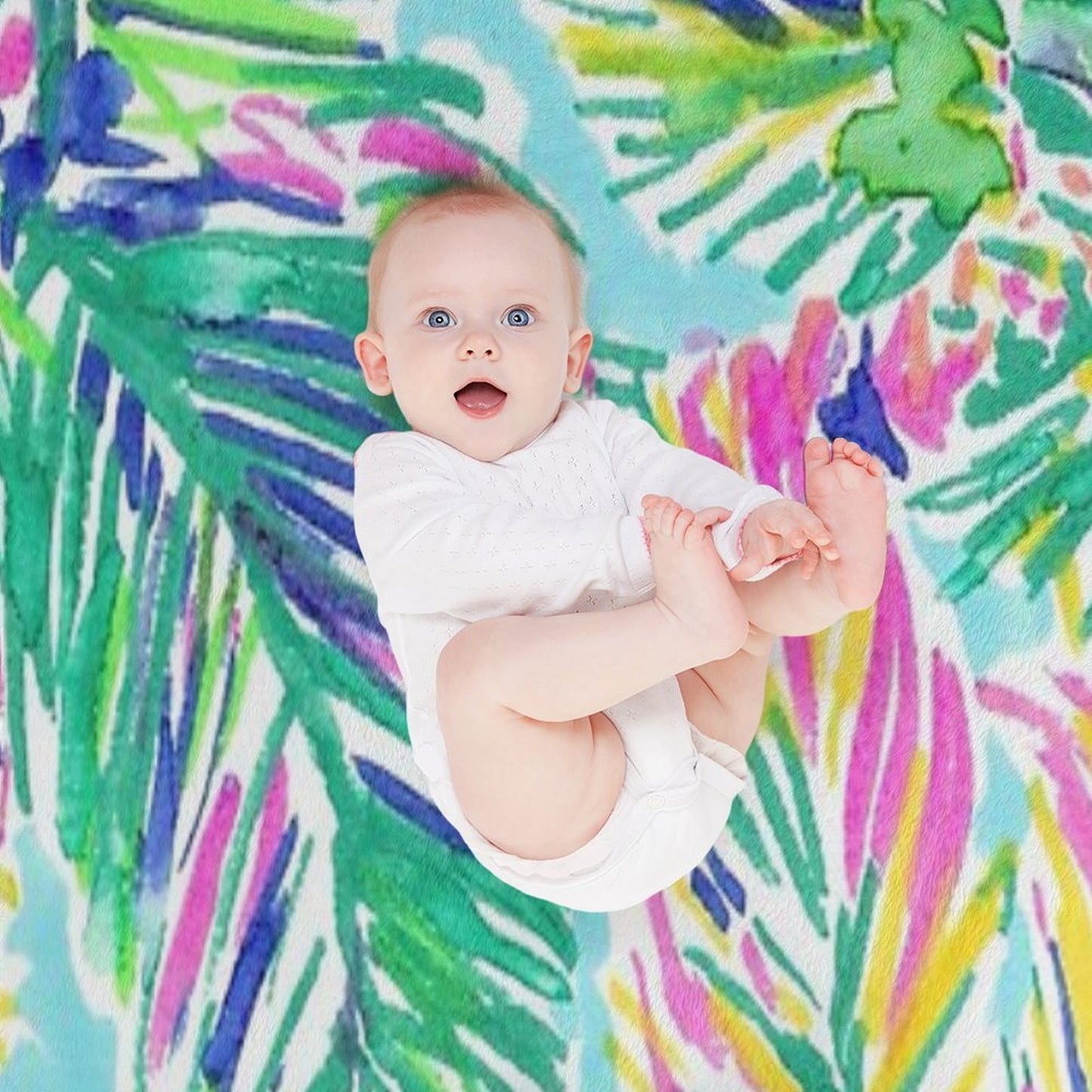 Coconut Lilly Tree Travel-friendly Throw Blanket