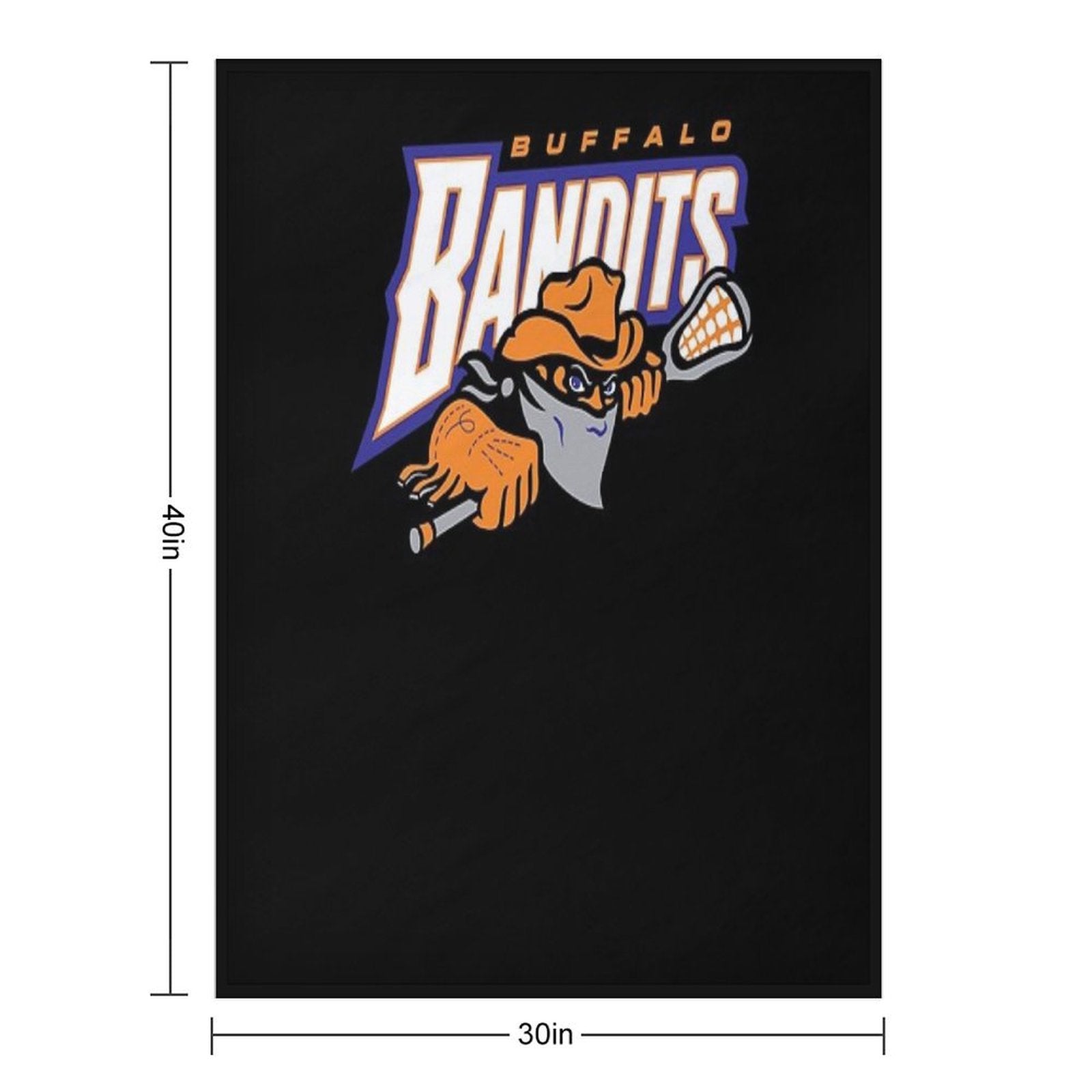Buffalo Bandits Sustainable Throw Blanket