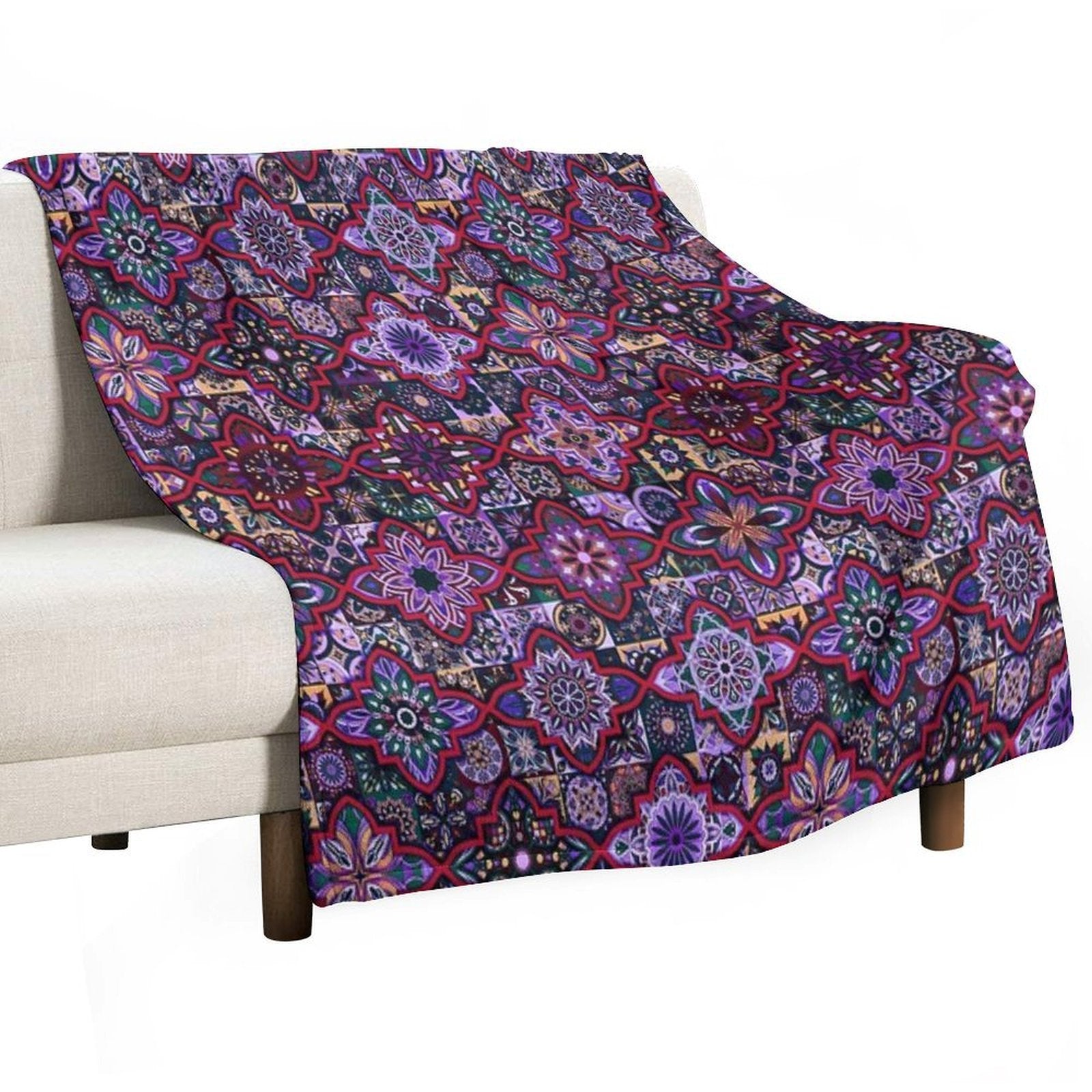 Native Boho Design All-season Throw Blanket