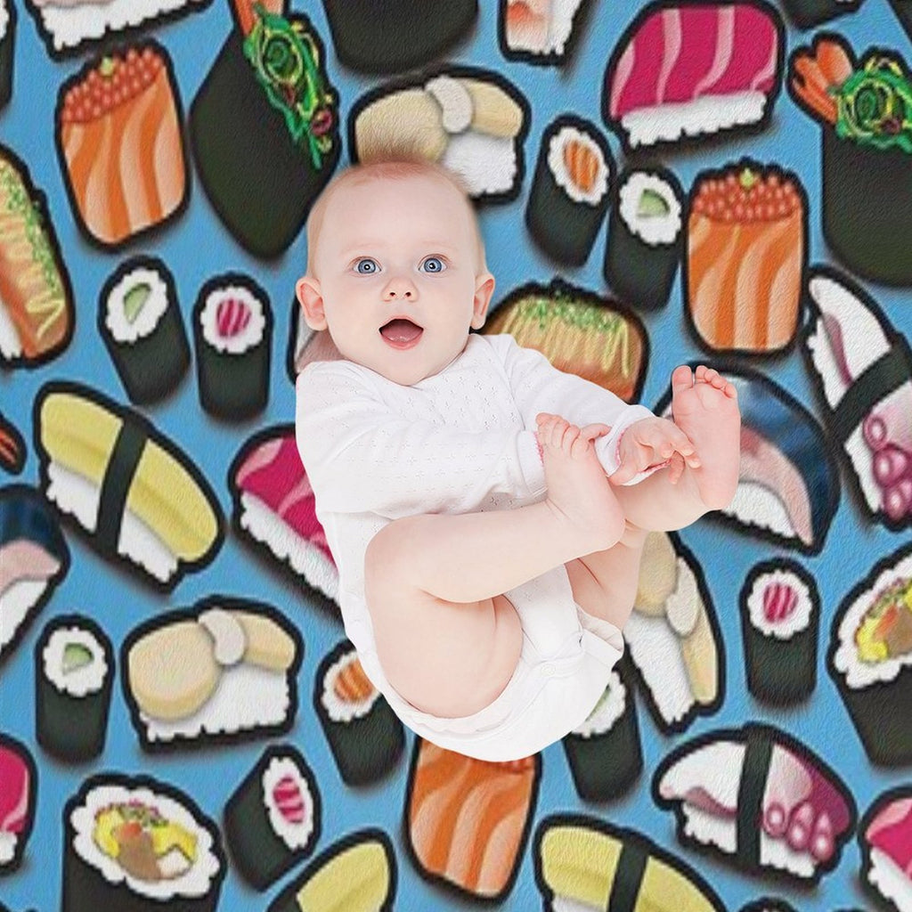 Blue Sushi All-season Throw Blanket