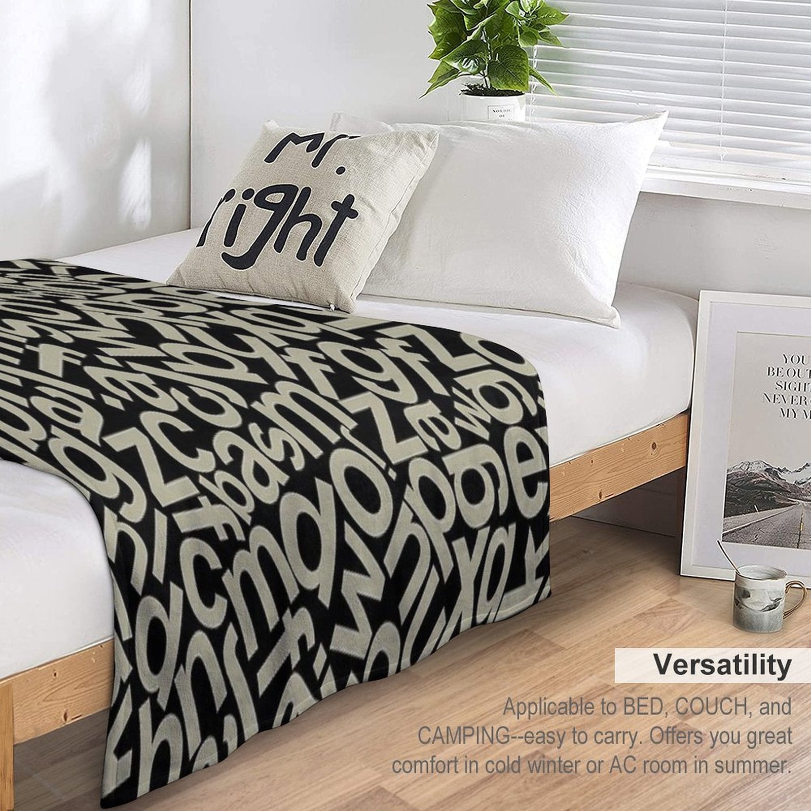 Damartinart Eco-conscious Throw Blanket