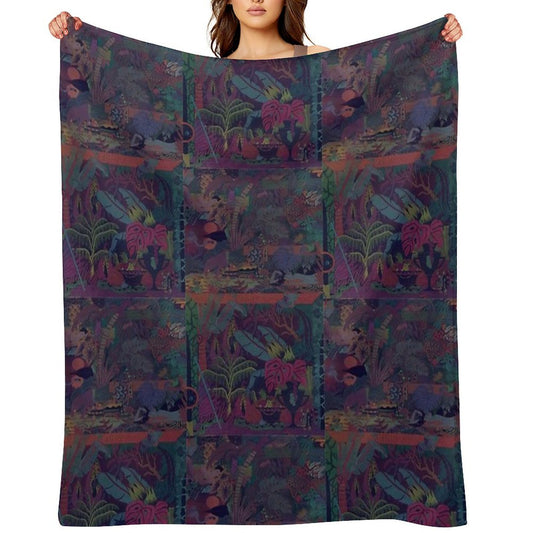 ZABA Patterns Glass Animals Sustainable Throw Blanket