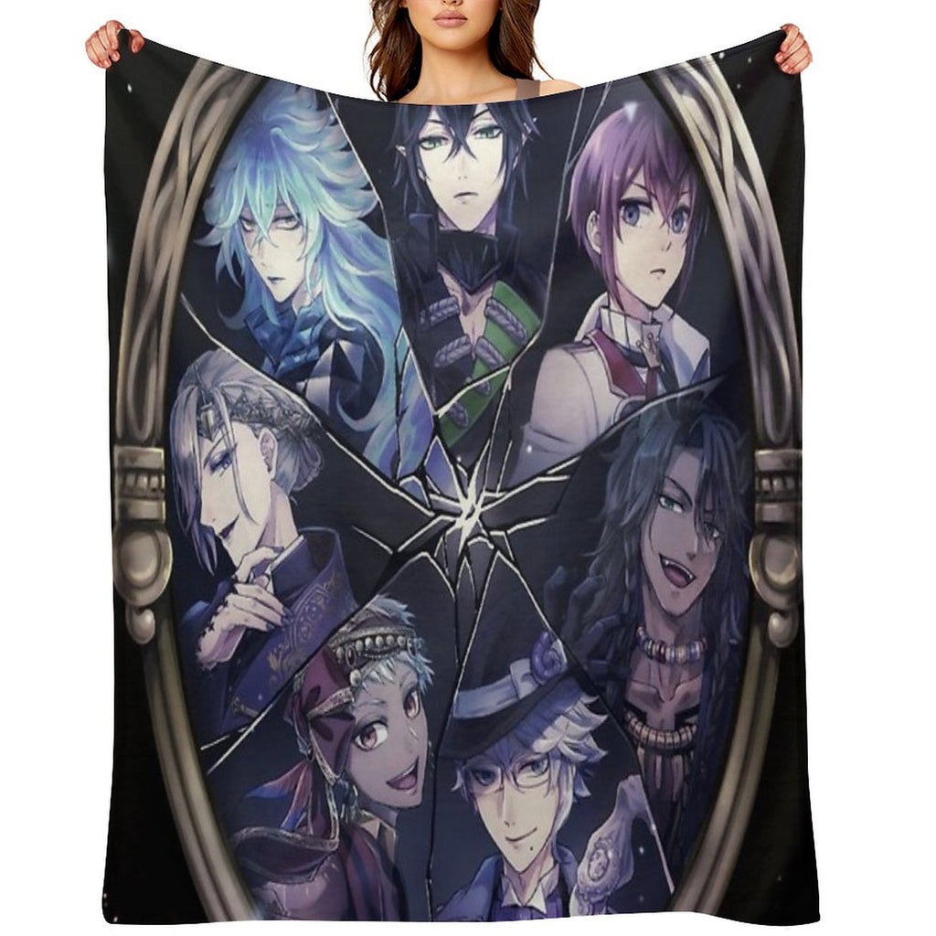 Twisted Wonderland Anime Machine-washable Throw Blanket
